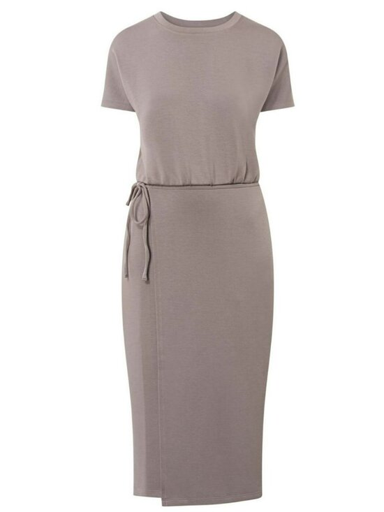 Spanx Air Essentials Wrap Tie Midi Dress Size Medium New - Picture 2 of 8